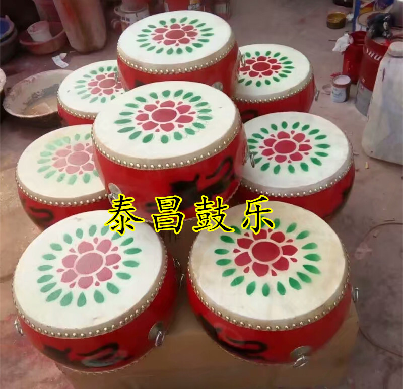 Phase and song pedalling costumes Han Tang dance drum thickened cow leather dance flat drum load bearing more than 300 catties