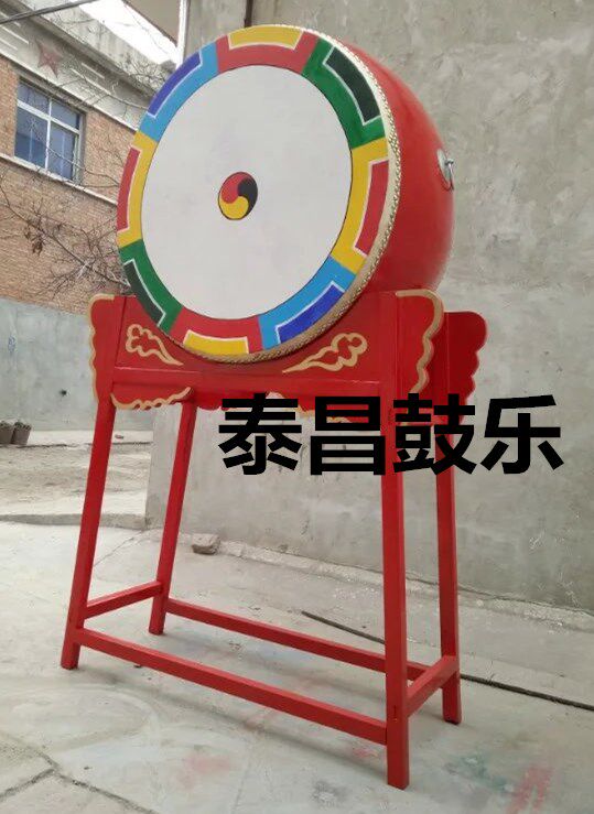 Korean Drum Painted Drum Korean Cuisine Decorative Drum Ornament Drum Bar Drum Ornamental Drum Temple Drum