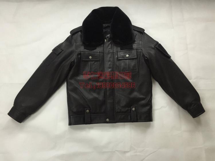 Three-five-one-two Jihua dress leather traffic leather jacket security clothing winter leather men male hair leather