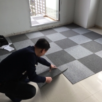 Office carpet bedroom full of commercial living room office building hotel room home simple PVC square stitching