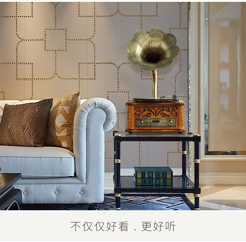 bán máy nghe nhạc đĩa than	 Máy nghe nhạc vinyl đa chức năng cổ điển Tang Yun E-002 retro Continental home máy phát nhạc đĩa than tiếng anh