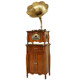 đầu đĩa than teac Máy ghi âm theo phong cách retro của Mỹ Máy ghi âm LP Vinyl Đài phát thanh Phòng khách Vintage Big Horn Máy ghi âm châu Âu - Máy hát 	đầu đĩa than giả cổ