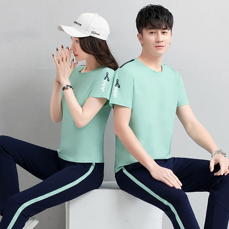 361 sports suit women Jordan Noo Summer new youth lovers universal casual short sleeves pure cotton big size for men