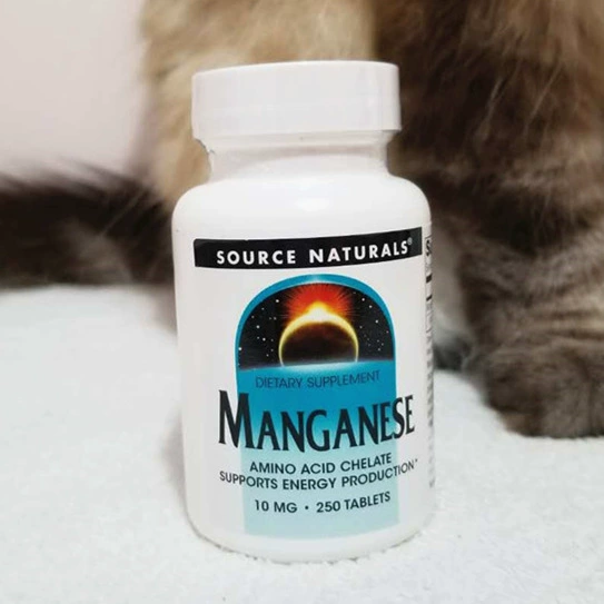 【Đa tỉnh】 Nguồn Naturals Mangan Viên nén Mangan Xương chó và chó thô Thêm 250 viên - Cat / Dog Health bổ sung