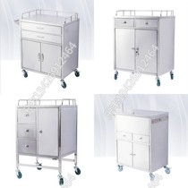Stainless steel medical trolley Medical equipment cabinet Dental beauty salon surgery anesthesia first aid rescue treatment car