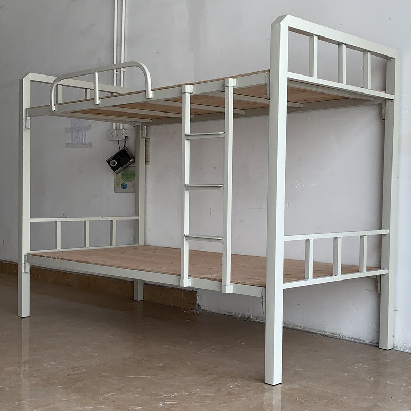 Upper and lower bunk iron bed staff dormitory wrought iron bed adult double bunk high and low bed student bed construction site two-story bed sub-mother bed