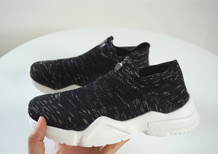 Salaman men's and women's couple shoes large size casual sports breathable flying socks shoes lightweight shock absorption lazy man set foot style