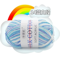 Цветок 14 синего и белого секции