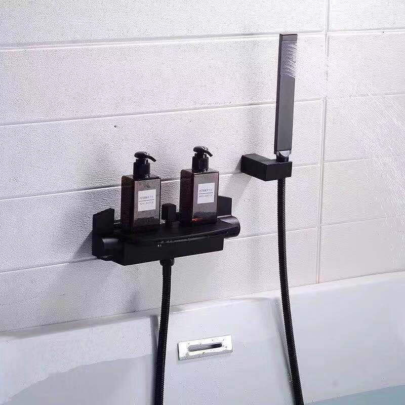 Bath household small household type into the wall floor-to-floor big waterfall plus one faucet