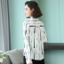 Mẹ trẻ xuân mới áo sơ mi dài tay phong cách thời trang nữ trung niên dáng người mảnh khảnh OL kinh doanh mặc áo sơ mi - Cộng với kích thước quần áo mẫu áo gile nữ ngắn Cộng với kích thước quần áo