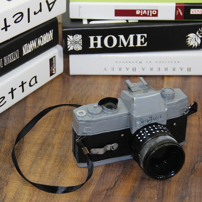 Wedding Dress Photography Props Old Seagull Camera Vintage Sheet Metal Model 1: 1 Handmade Camera Shop Window Display