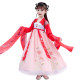 Children's costume Hanfu girls summer dress cherry blossom princess skirt fairy elegant super fairy Chinese style dress spring and autumn