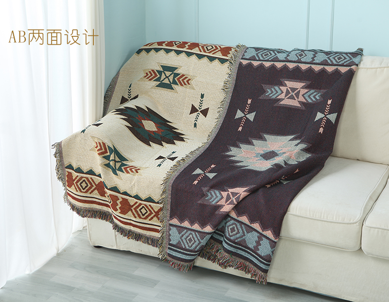 Địa Trung Hải sofa phong cách châu Âu chăn dệt kim chăn bông thảm thảm trang trí sofa trượt đầy bụi che nắp bảo vệ - Bảo vệ bụi tấm phủ máy giặt