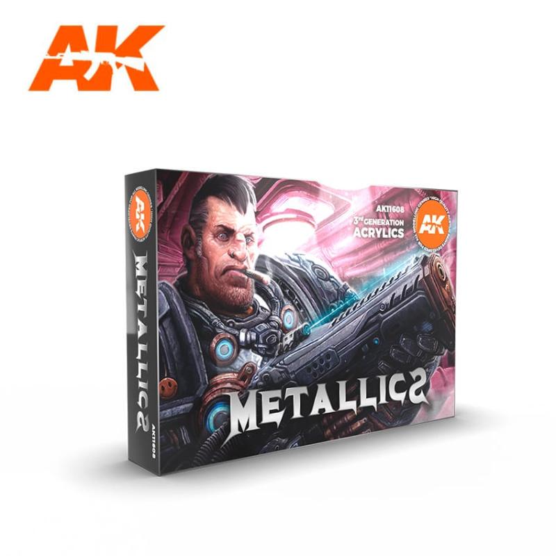 √ Yingli Spain Ak Third-Generation Water-Based Paint Metallic Color Set Ak11608