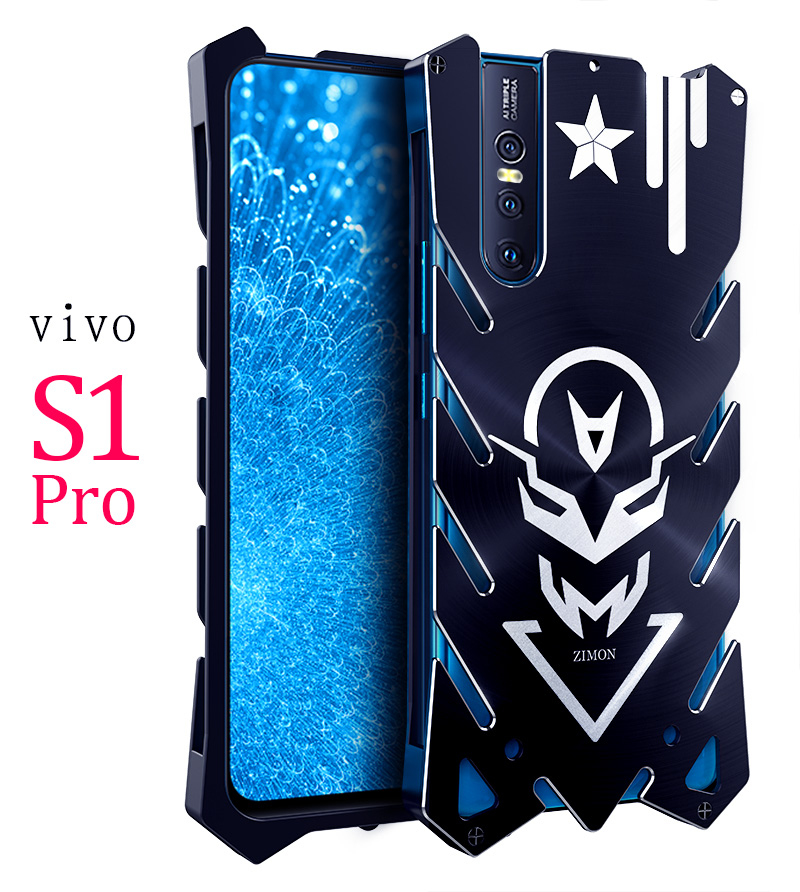 SIMON New THOR II Aviation Aluminum Alloy Shockproof Armor Metal Case Cover for vivo S1 Pro & vivo V15 Pro