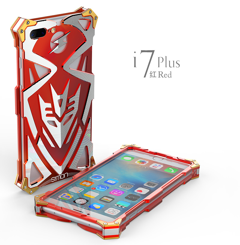 SIMON THOR Ⅱ Aviation Aluminum Alloy Shockproof Armor Metal Case Cover for Apple iPhone 7 Plus & iPhone 7