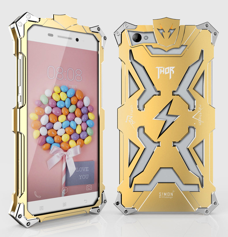 SIMON THOR Aviation Aluminum Alloy Shockproof Armor Metal Case Cover for Lenovo S90 Sisley