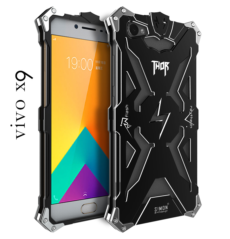 SIMON THOR Aviation Aluminum Alloy Shockproof Armor Metal Case Cover for vivo X9