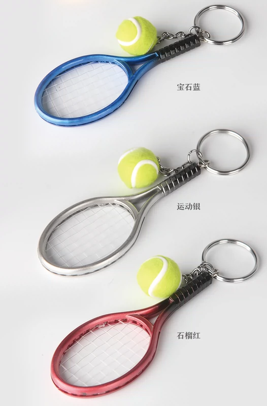 Món quà Quần Vợt Mặt Dây Chuyền Đồ Trang Sức Tennis Racket Keychain Món Quà Sáng Tạo Thể Thao Móc Chìa Khóa Treo Lưu Niệm