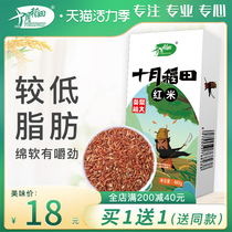 Buy 1 get 1 October rice field Northeast red rice Low fat whole grains farm-produced whole grains rice specialty vacuum box 480g
