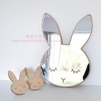 ins Nordic childrens room decoration mirror Swan butterfly cloud moon bow Batman wall decoration