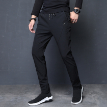 Draw Rope Flex Elastic Sports Pants Man Soil Summer 100 Hitch Small Foot Casual Pants No Magnetic Iron No to work Mens pants