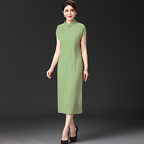 Daily improvement cheongsam Women summer 2021 New Fashion Young temperament elegant retro dress small man