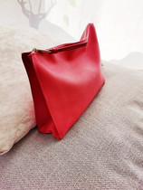 European Spring Rose Red PU Large Capacity Fashion Net Red ins Cosmetic Bag Coin Wallet Travel Storage Bag Washing Bag