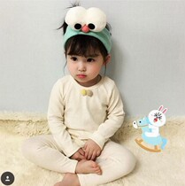 Korean mint green Sesame Street funny cartoon big eyes hair ball wash face paste hair band hair band headband headband