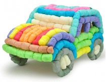 DIY handmade toys Corn starch puzzle kindergarten assembly building block toys Birthday gifts handmade