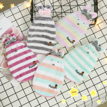 Hot water bottle water injection Warm palace warm hand treasure water filling water thickening explosion-proof flushing Warm water bag send plush cover