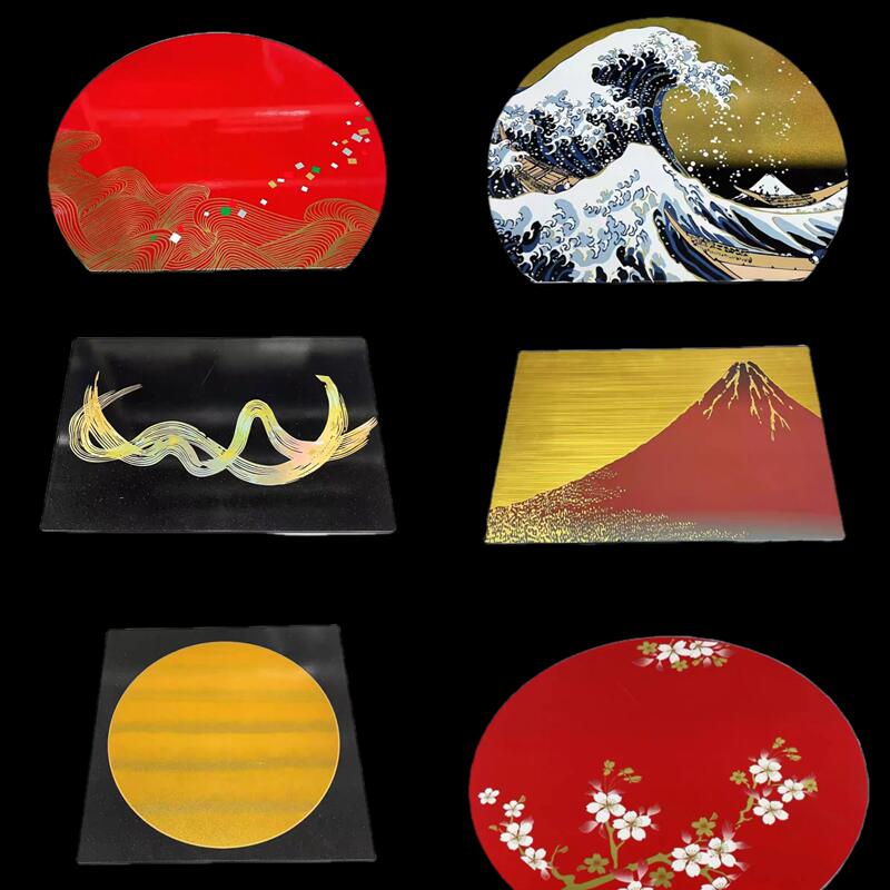 Abs Japanese Kaiseki Banquet-Style Ceramic Tableware Rectangular Square Semi-Circular Placemat Plate Sashimi Plate