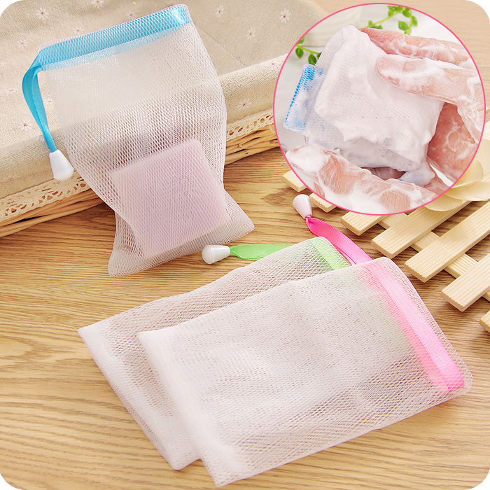 Frothy mesh Small foam mesh Handmade soap Bubble Mesh Wash face Facial Soap Wash Face Soap Sparkling Mesh Soap Mesh Bag