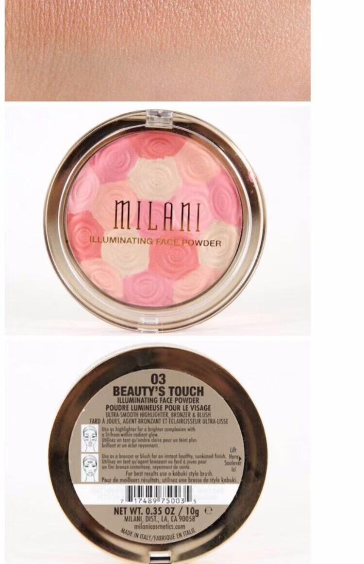 Cánh hoa hồng Milani của Mỹ ửng hồng ánh sáng cao, khả năng sửa chữa đa năng đa năng 10g - Blush / Cochineal má hồng klavuu