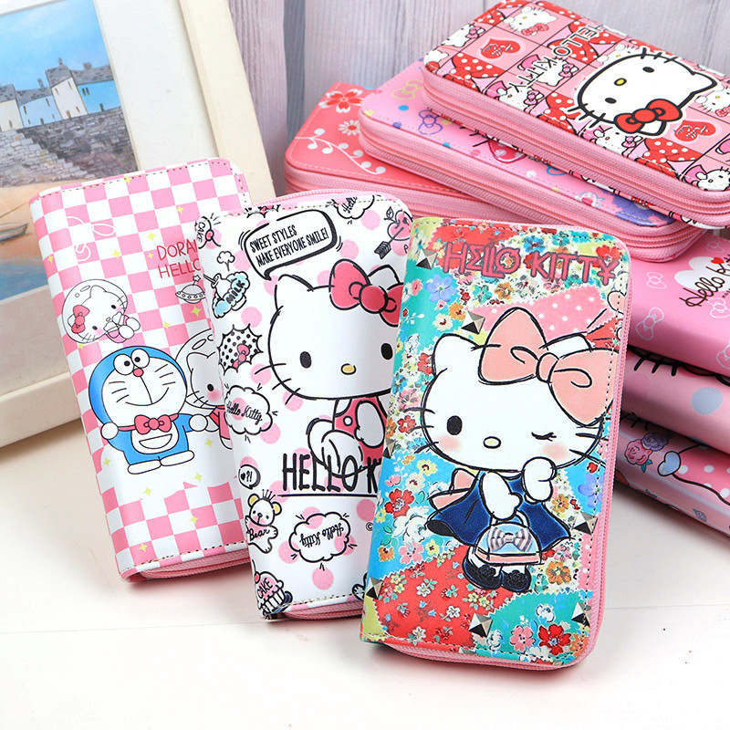Cute little girl long wallet Primary school princess 30% off wallet girl girl lady cartoon Korean version coin purse