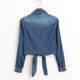2024 summer new style denim shawl sun protection shirt women's large size Korean style female student short coat thin