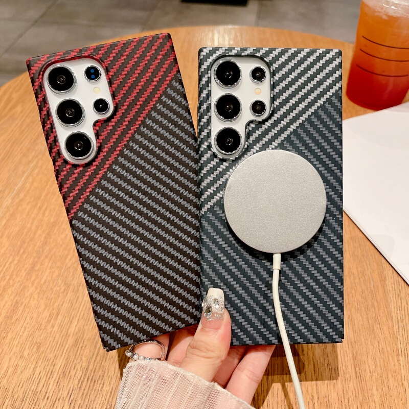 Suitable for Samsung S26 Carbon Fiber Pattern S24 Magnetic Charging S23 Phone Case S22 Full Coverage Anti-Drop A17 Dirt-Resistant A16 Fingerprint-Resistant A15 Hard Case A56 Ultra-Thin Color-Blocking Large Hole Pc Protective Case A55 Suitable for Samsung S26 Carbon Fiber Pattern S24 Magnetic Charging S23 Phone Case S22 Full Coverage Anti-Drop A17 Dirt-Resistant A16 Fingerprint-Resistant A15 Hard Case A56 Ultra-Thin Color-Blocking Large Hole Pc Protective Case A55
