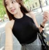 Xuân-Hè 2018 phiên bản Hàn Quốc mới của áo quây đa năng Slim cổ mới không tay ngắn áo len cổ lọ