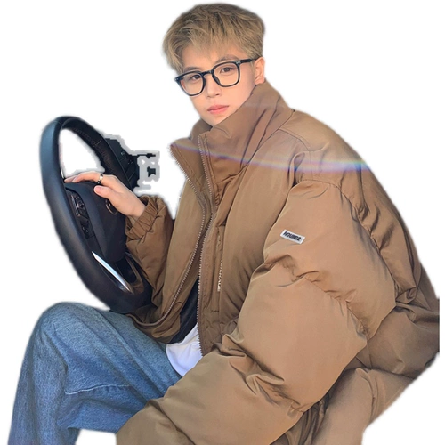 Ретро пуховик, мужская демисезонная зимняя утепленная куртка, в американском стиле, оверсайз