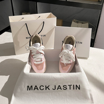 Hong Kong MACK JASTAIN REAL LEATHER FROSTED COLOR PALETTE SHOES WOMEN 2022 Spring new wave casual sneakers
