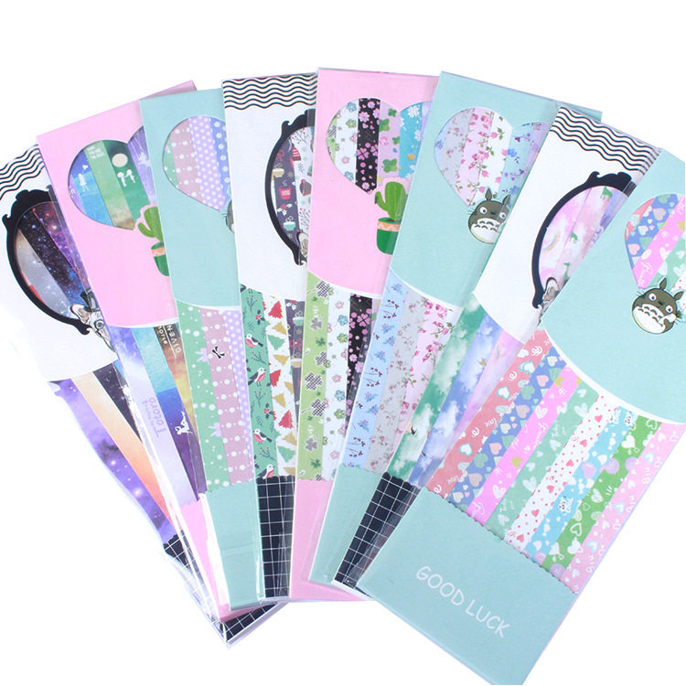 Cartoon printed stars origami bar constellation Christmas stars handmade origami colored handmade paper package