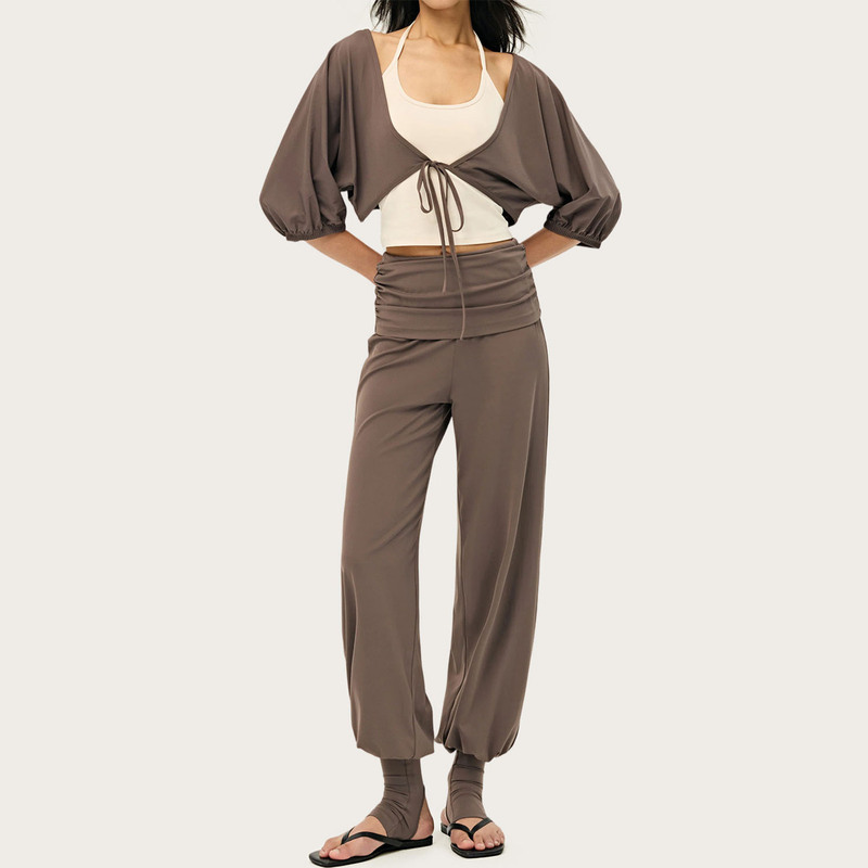Lulualo Lazy Yoga Suit for Women, Relaxed and Slimming, Fitness and Sports Three-Piece Set, Pilates Training Outerwear Lulualo Lazy Yoga Suit for Women, Relaxed and Slimming, Fitness and Sports Three-Piece Set, Pilates Training Outerwear