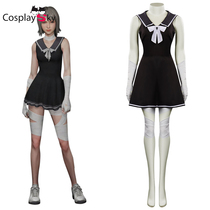 Game Fantasy Origins Heavens Stranger Neon Black Dress Cospaly Costume Woman