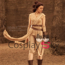 Star Wars 7 Original Force Awakens Cos rey Reycos serve Riycosplay Costume Women Dress 