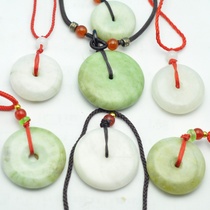 Genuine natural jade Nanyang Henan Dushan jade safety buckle pendant Duyu car waist pendant factory direct sale special price