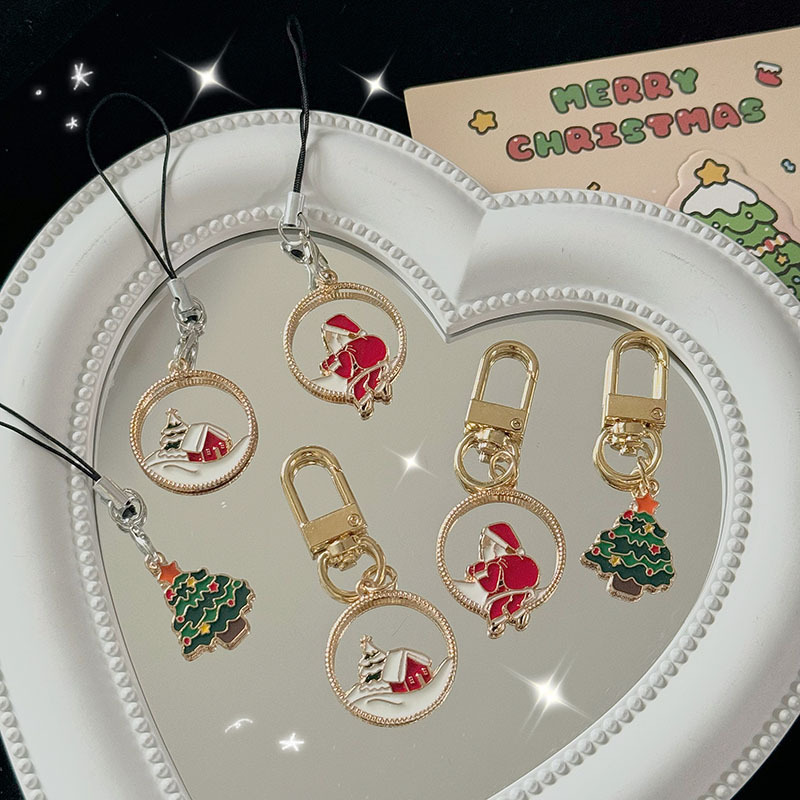 Cute Christmas Cartoon Couple Keychain Backpack Pendant Student Best Friend Christmas Gift Bag Accessory Cute Christmas Cartoon Couple Keychain Backpack Pendant Student Best Friend Christmas Gift Bag Accessory