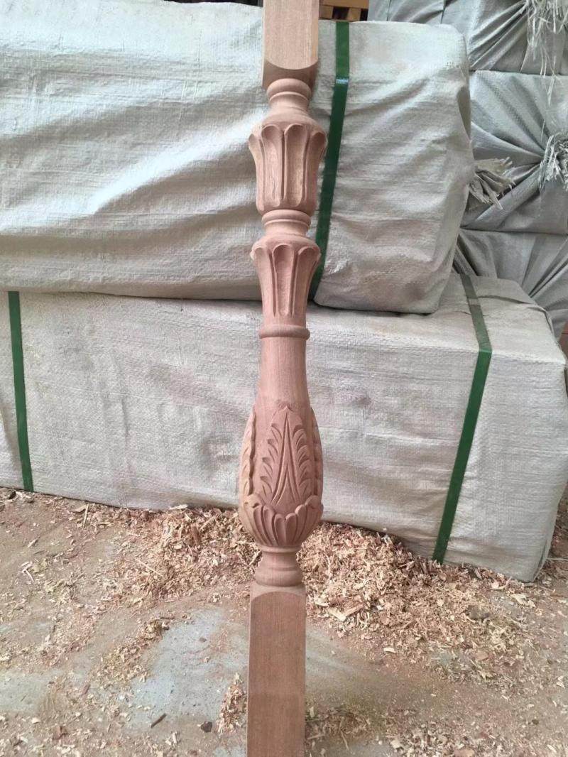 Shabili small column large column woolen blastocyst with coarse vase relief 45 Number of solid wood stair column armrest railing splicing