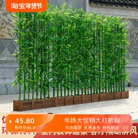 Симуляция бамбука в помещении декоративное перегородка Пластиковый фальшивый бамбук отель на открытый бамбук ландшафтный настенный настенный