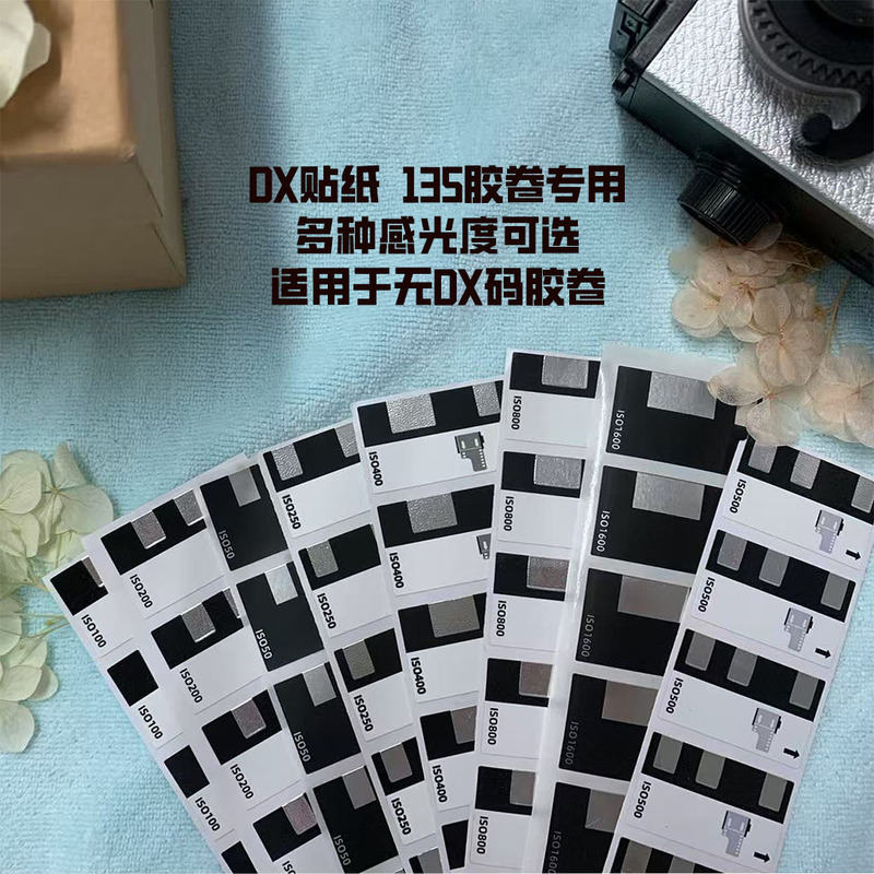 135 Film Rolls, Black and White and Color Film Rolls, Film Cartridges, Iso Identification, Sensitivity, Dx Stickers