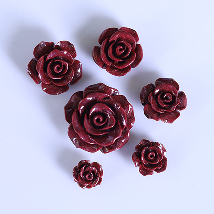 Blossoms, wealth, bracelets, rings, Buddhist beads, raw mineral cinnabar